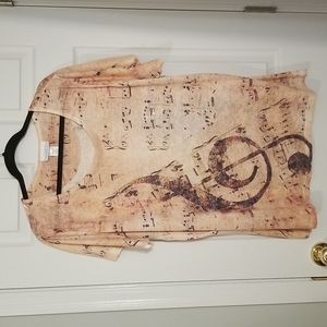 Rhinestone music shirt